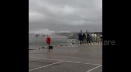 Storm Alex hits Devon coastline with high winds and pounding waves