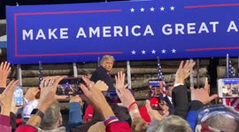 Trump Tosses Hats to Crowd in Duluth Day Before Positive Coronavirus Test