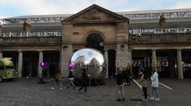 Mirror Ball Artwork In Covent Garden