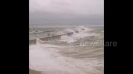 UK: Storm Alex Brings High Winds And Rough Surf To Southern England And Wales 3