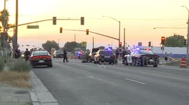 Police cars hit with gunfire before Hemet pursuit suspect is arrested
