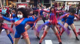 WIDE AWAKES EVENT IN TIMES SQUARE IN NEW YORK CITY. Saturday, October 3, 2020