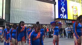 WIDE AWAKES EVENT IN TIMES SQUARE IN NEW YORK CITY. Saturday, October 3, 2020