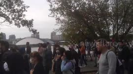 Thousands of people took part in the march for releasing political prisoners in Minsk, Belarus