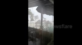Slow-moving Tropical Storm Gamma batters Yucatan Peninsula