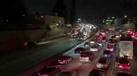 Armenian protesters shut down California Highway 101 in Los Angeles