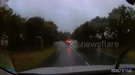 Storm Alex Floods Road