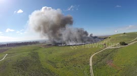 tire cemetery fire