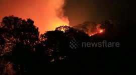 2020 October 3 Glass Fire Incident Flare-up Scene Highlight Reel Ink Grade B-Roll Napa FIre