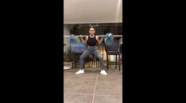 Home Workout With Water Bottles, Hilarious Fail