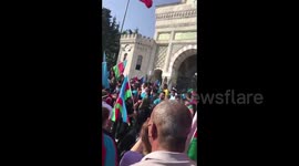 Anti-Armenia protest takes place in Istanbul as Nagorno-Karabakh conflict continues