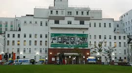 View outside London hospital as number of patients test positive for COVID-19 and cause partial lockdown