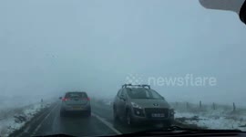 Driving through the fog into Greenfield