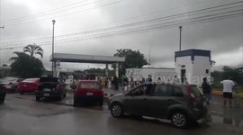 People stockpile fuel in preparation for Hurricane Delta arrival in Mexico