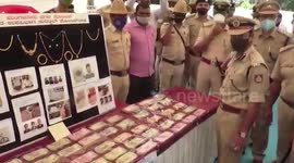Police hold property parade for stolen items in southern India