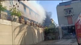 Fire breaks out at warehouse in Karachi, Pakistan