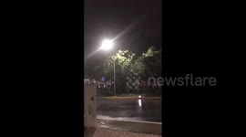 Hurricane Delta lashes Cancun with strong winds and rain