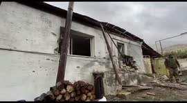 Town in middle of Nagorno-Karabakh conflict devastated by shelling