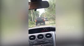 Hurricane Delta slams into Cancun downing trees, scattering debris