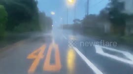 Strong winds and rain lash southern Japan as Typhoon Chan-Hom approaches