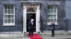 Boris Johnson welcomes Ukrainian President Volodymyr Zelensky to Downing Street