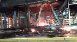 Jakarta protesters set alight buildings in response to contentious jobs law