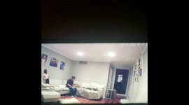 Dad Saved 2 Years Old Daughter From Falling Onto The Hardwood Floor