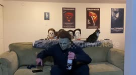 Halloween Prank, Michael Myers Receives A Prank Call From Ghost Face