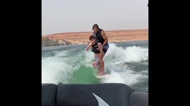 Man with cerebral palsy loves going surfing with his dad in Utah