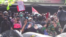 INDONESIA LABOR LAW PROTEST IN YOGYAKARTA