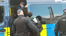 Arrest at Hs2 demo Camden sat 10th Oct extinction rebellion