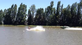 Waterski Long Jump - 70 mts Jump!
