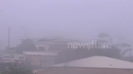Cyclone Marcia tears roof from house