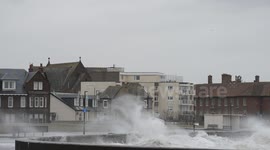 Storm waves batter Ayrshire Coast pt2