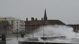 Storm waves batter Ayrshire Coast pt3