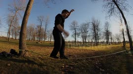 Flips on the slackline
