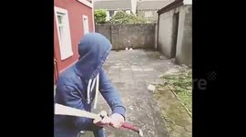 Impressive hurling trick shot in Ireland