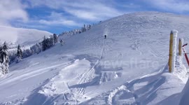 Epic fail ski jump