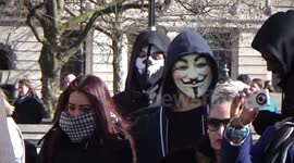 London protesters gather for 'Revolution Day'