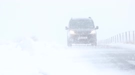 Blizzard conditions in Northern Ireland