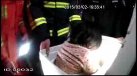 Toddler rescued from washing machine in China