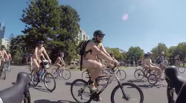 World Naked Bike Ride Melbourne 2015