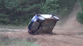 Rally car(R5) on two wheels