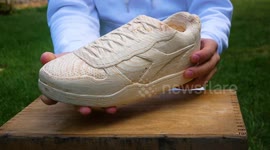 Wood you believe this? Ukrainian YouTuber carves sneaker from wood
