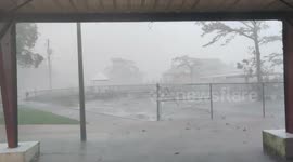 Hurricane Delta blasts Louisiana's Lake Arthur