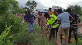 Baby goat rescued from 40-foot-deep well in southern India