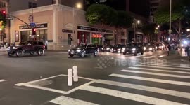 US: Rare Traffic Jam Amid Pandemic As Fans Celebrate Laker’s Victory In LA, CA