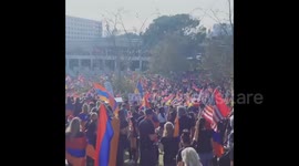 US: Thousands Join Pro-Armenia Protest In Beverly Hills, CA