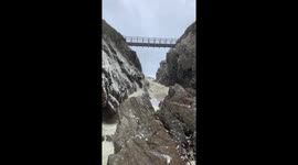 Cornish Sea Foam Of Storm Alex