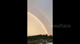 US: Double Rainbow Appears Over Alabama Sky
